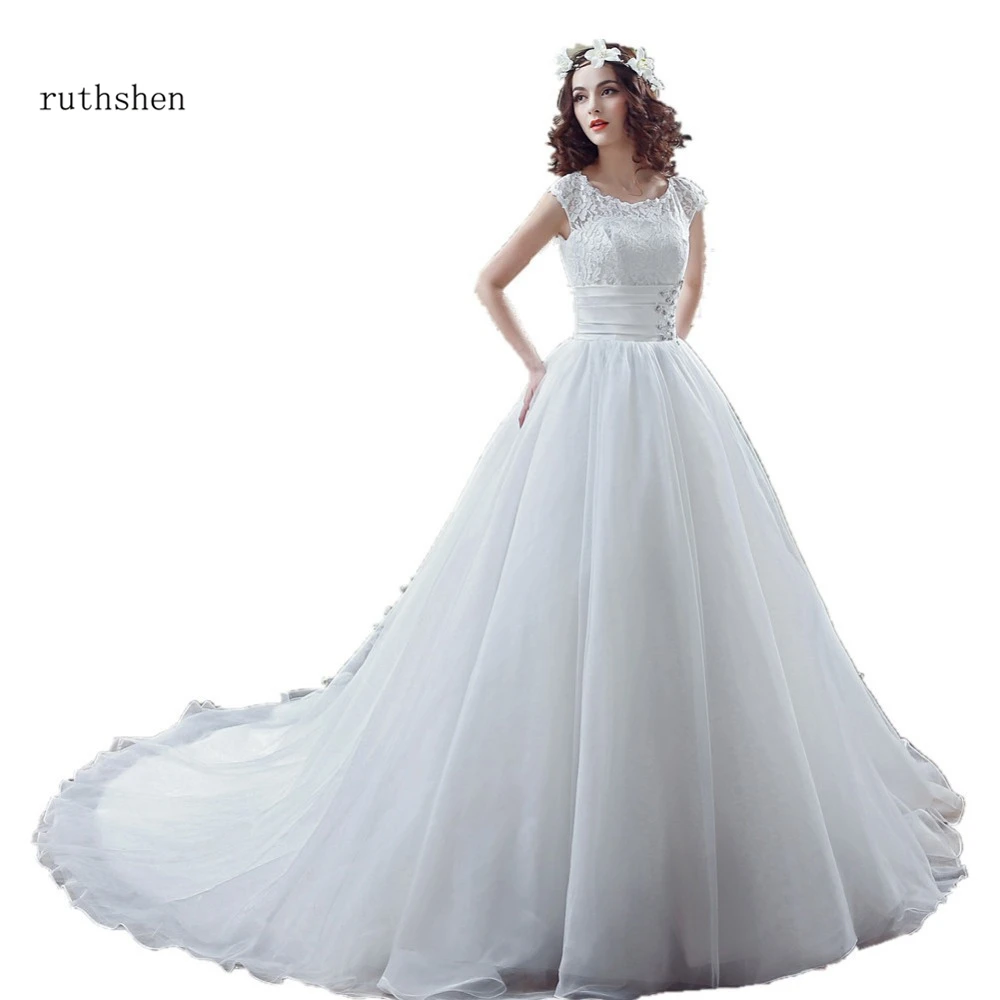 Robe De Mariage 2018 Real Sample Wedding Dresses Cheap Short Sleeves Lace Top Ruched Ball Gown Bridal Gowns Vestidos De Novia
Robe De Mariage 2018 Real Sample Wedding Dresses Cheap Short Sleeves Lace Top Ruched Ball Gown Bridal Gowns Vestidos De Novia
