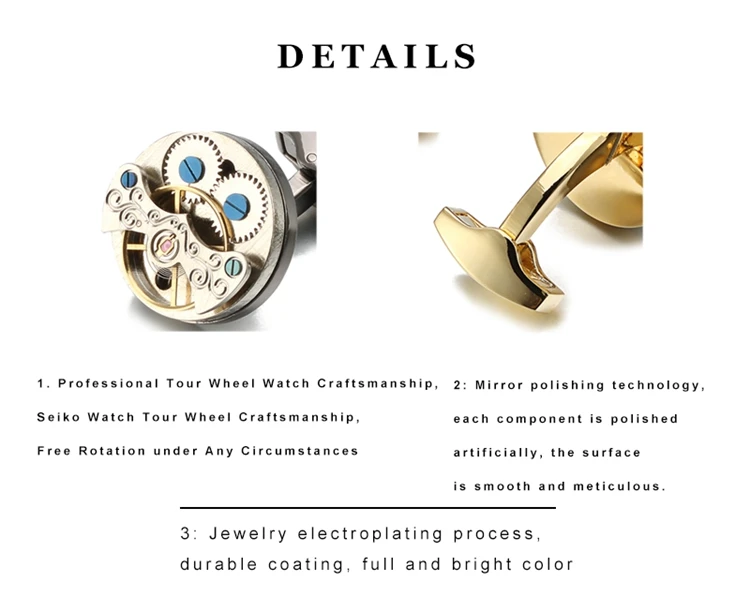 Watch Tourbillon Cufflinks Details (9)