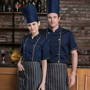 Short Sleeve Kitchen Restaurant Hotel Workwear Uniform Chef Waiter Uniform Cook Clothes Catering Bakery Food Service Chef Jacket
Short Sleeve Kitchen Restaurant Hotel Workwear Uniform Chef Waiter Uniform Cook Clothes Catering Bakery Food Service Chef Jacket