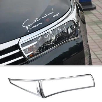 Car Styling For Toyota Corolla 11th 2014 2015 ABS Chrome Front Head Light Lamps Covers Trim Headlight Decoration Hood Trim 2pcs
Car Styling For Toyota Corolla 11th 2014 2015 ABS Chrome Front Head Light Lamps Covers Trim Headlight Decoration Hood Trim 2pcs