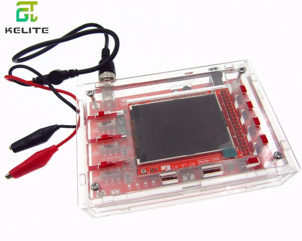 DSO138 DS0138 2.4" TFT Pocket-size Digital Oscilloscope Kit DIY Parts Handheld + Acrylic DIY Case Cover Shell for DSO138 1
DSO138 DS0138 2.4" TFT Pocket-size Digital Oscilloscope Kit DIY Parts Handheld + Acrylic DIY Case Cover Shell for DSO138 1