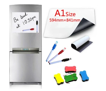 Magnetic Whiteboard A1 Size 594x841mm Fridge Magnets Dry Wipe White Board Writing Record Board Magnetic Marker Pen Eraser
Magnetic Whiteboard A1 Size 594x841mm Fridge Magnets Dry Wipe White Board Writing Record Board Magnetic Marker Pen Eraser