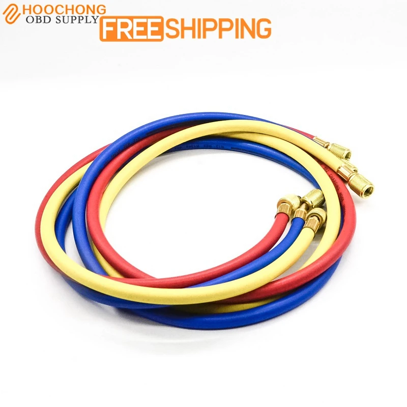 2017 Hotsale Female to Female 1/4" NPT Thread Adapter Refrigeration Charging Hoses 600PSI Free shipping