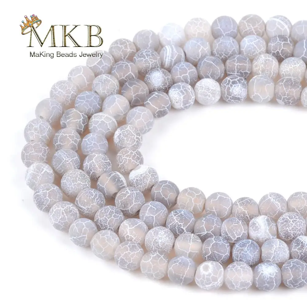 Natural Gray Frost Cracked Agates Onyx Stone Beads For Jewelry Making 4 6 8 10 12mm Accessories Beads Diy Bracelet 15"Strand
Natural Gray Frost Cracked Agates Onyx Stone Beads For Jewelry Making 4 6 8 10 12mm Accessories Beads Diy Bracelet 15"Strand