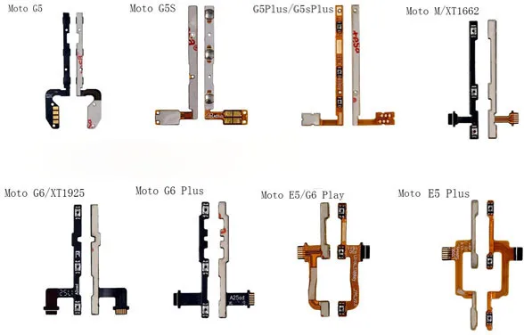 For Motorola Moto M/ E3 E4 E5/E5 Plus G5 /G5 Plus G6 /G6 Plus Power On Off Key + Volume Side Button Flex Cable Replacement Parts
For Motorola Moto M/ E3 E4 E5/E5 Plus G5 /G5 Plus G6 /G6 Plus Power On Off Key + Volume Side Button Flex Cable Replacement Parts