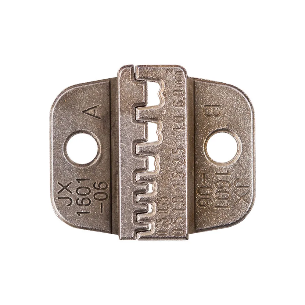 Paron JX-1601-06 24-10 AWG Cord End Terminal Jaws Mold Wire Crimper Jaw Ferrule Die Crimping Pliers Accessory
Paron JX-1601-06 24-10 AWG Cord End Terminal Jaws Mold Wire Crimper Jaw Ferrule Die Crimping Pliers Accessory