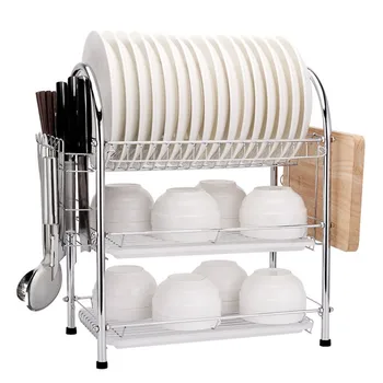 3 Tiers Dish Drying Rack Storage Shelf Kitchen Washing Holder Basket Plated Iron Knife Sink Dish Drainer Drying Rack Organizer
3 Tiers Dish Drying Rack Storage Shelf Kitchen Washing Holder Basket Plated Iron Knife Sink Dish Drainer Drying Rack Organizer
