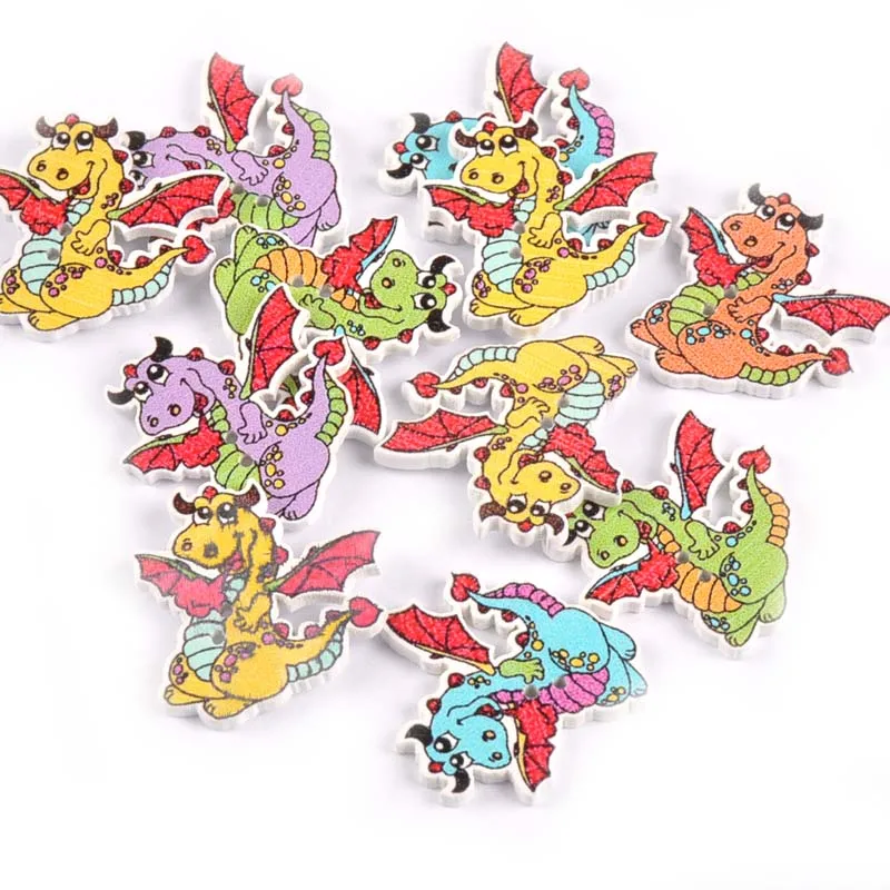 DIY Clothes Accessories Wooden Buttons Handmade Decor 25pcs Mixed Painted Dragon Buttons For Scrapbooking Crafts 28x27mm M1582
DIY Clothes Accessories Wooden Buttons Handmade Decor 25pcs Mixed Painted Dragon Buttons For Scrapbooking Crafts 28x27mm M1582