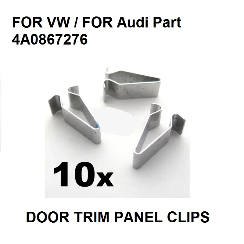 10x Metal Spring Trim Clips For VW / For Audi Boot & Trunk Lining- 22mm Long 4A0867276 New
10x Metal Spring Trim Clips For VW / For Audi Boot & Trunk Lining- 22mm Long 4A0867276 New