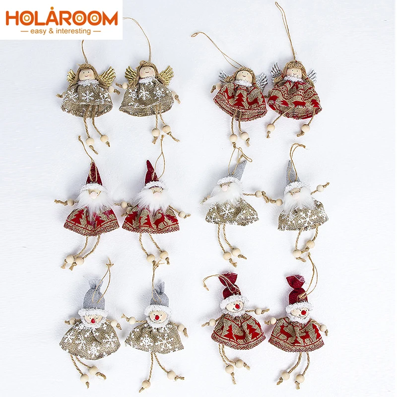 2pcs Christmas Mini Santa Claus Doll Snowman Angel Doll ornament Xmas Tree Door Window Pendant decorations for Home new year
2pcs Christmas Mini Santa Claus Doll Snowman Angel Doll ornament Xmas Tree Door Window Pendant decorations for Home new year