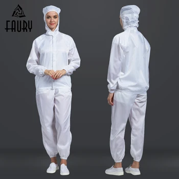 Unisex Workshop Split Clean Clothes Dust-proof Anti-static Tops Pants Overalls Hooded Work Uniforms for Industrial Food Factory
Unisex Workshop Split Clean Clothes Dust-proof Anti-static Tops Pants Overalls Hooded Work Uniforms for Industrial Food Factory