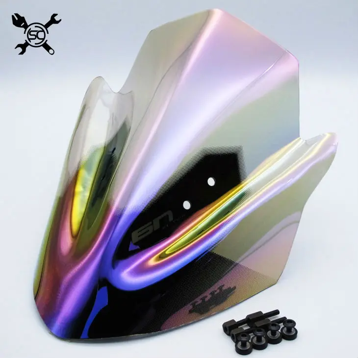 Motorcycle Electroplate Rainbow Windshield WindScreen Visor Viser Fits For kawasaki ER-6N ER650 2012 2013 2014 2015 2016
Motorcycle Electroplate Rainbow Windshield WindScreen Visor Viser Fits For kawasaki ER-6N ER650 2012 2013 2014 2015 2016