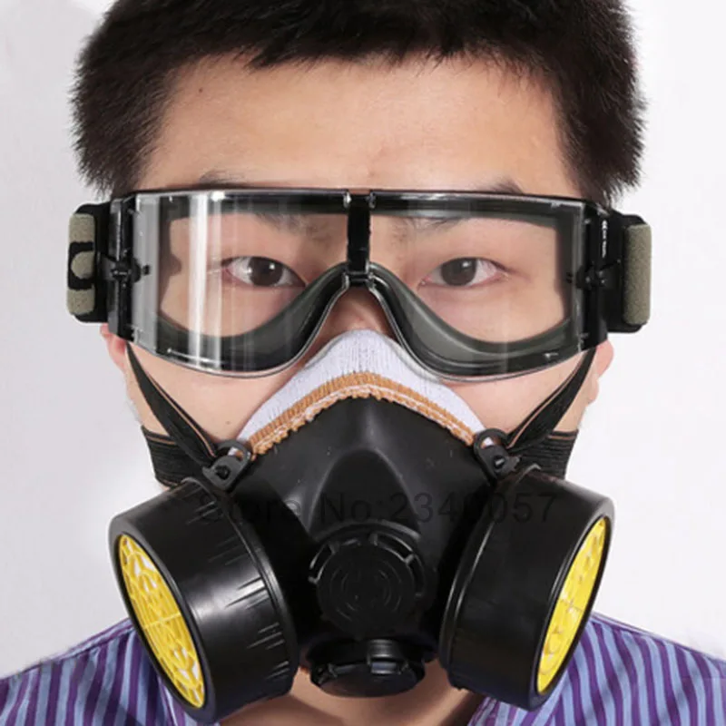Respirator gas mask chemical protective mask +goggles activated carbon anti-dust poison pesticide spray painting formaldehyde
Respirator gas mask chemical protective mask +goggles activated carbon anti-dust poison pesticide spray painting formaldehyde