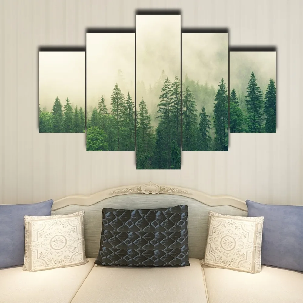 Canvas mural art module printing pictures home decoration 5 fresh forest living room HD poster digital painting
Canvas mural art module printing pictures home decoration 5 fresh forest living room HD poster digital painting