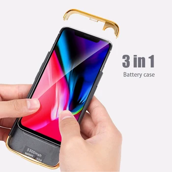 3in1 Battery Charge Case For iphone X Charging Case Rechargeable External Portable Power bank Charger Cover Case for i 10
3in1 Battery Charge Case For iphone X Charging Case Rechargeable External Portable Power bank Charger Cover Case for i 10