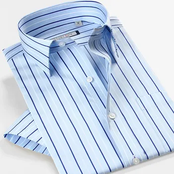 Smartfive Brand Clothing Mens Shirt 100% Cotton Short Sleeve Casual Shirts Striped Camisa Masculina New 2016 Summer
Smartfive Brand Clothing Mens Shirt 100% Cotton Short Sleeve Casual Shirts Striped Camisa Masculina New 2016 Summer