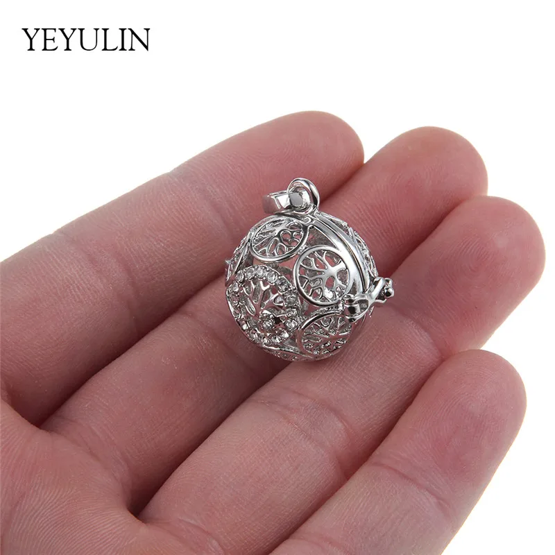 Hollow Round Tree of Life Pattern Inlay Rhinestone Pregnant Cage Ball Pendant Woman Diffuser Necklace & pendant Jewelry Gift
Hollow Round Tree of Life Pattern Inlay Rhinestone Pregnant Cage Ball Pendant Woman Diffuser Necklace & pendant Jewelry Gift