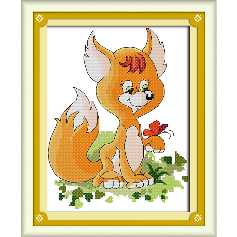 The Little fox 2 Printed Canvas DMC Counted DIY Chinese Cross Stitch Kits printed Cross-stitch set Embroidery Needlework
The Little fox 2 Printed Canvas DMC Counted DIY Chinese Cross Stitch Kits printed Cross-stitch set Embroidery Needlework