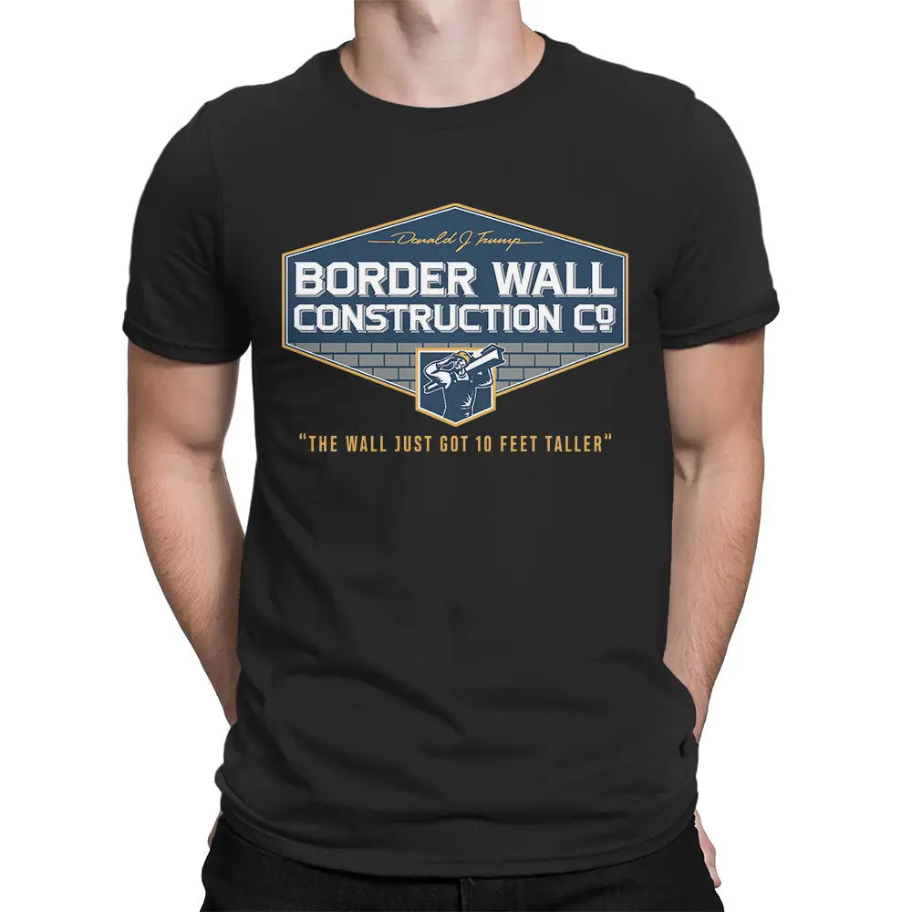 Trump Border Wall Construction Co. Funny T-Shirt Build The Wall, Deport Them All 2019 Summer Casual Tee Shirt Fitness T-Shirts
Trump Border Wall Construction Co. Funny T-Shirt Build The Wall, Deport Them All 2019 Summer Casual Tee Shirt Fitness T-Shirts