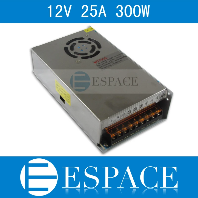 Best quality 12V 25A 300W Switching Power Supply Driver for LED Strip AC 100-240V Input to DC 12V free shipping
Best quality 12V 25A 300W Switching Power Supply Driver for LED Strip AC 100-240V Input to DC 12V free shipping