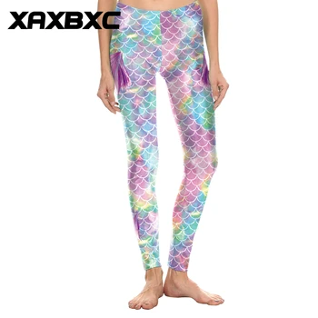 XAXBXC 1819 Sexy Femme Pencil Pant Rainbow Mermaid Fins Scale Printed Elastic Slim Fitness Workout Push Up Women Leggings
XAXBXC 1819 Sexy Femme Pencil Pant Rainbow Mermaid Fins Scale Printed Elastic Slim Fitness Workout Push Up Women Leggings
