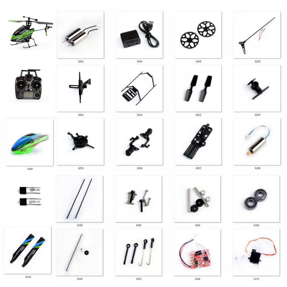 Wltoys RC Helicopter Spare Parts Kit V911S 4CH Helicopter Accessories Blades/Motor/Receiver/servo/Principal Axis for V966 V988
Wltoys RC Helicopter Spare Parts Kit V911S 4CH Helicopter Accessories Blades/Motor/Receiver/servo/Principal Axis for V966 V988