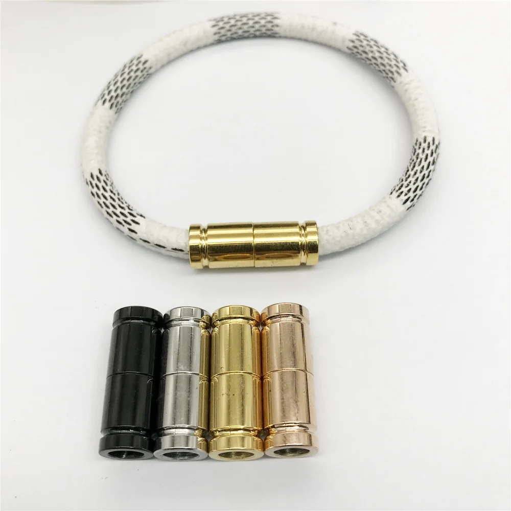5mm Hole 316l Stainless Steel Silver Cylinder Magnetic Clasp Fit Round Leather Cord Bracelet Connectors Jewelry Making
5mm Hole 316l Stainless Steel Silver Cylinder Magnetic Clasp Fit Round Leather Cord Bracelet Connectors Jewelry Making