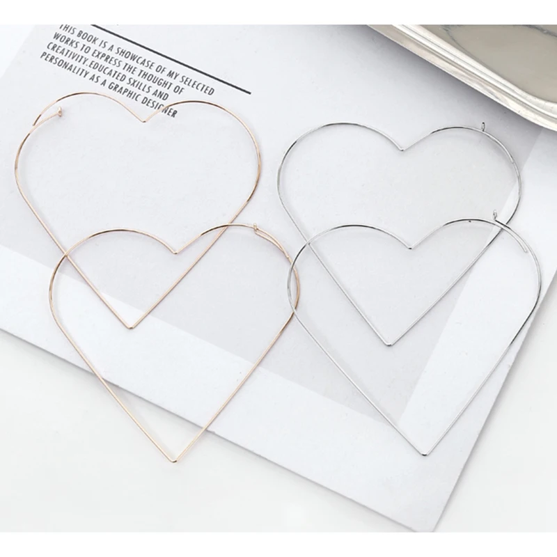 Fashion Personality Exaggerated Sexy Tide Female Earring Heart geometry Empty Earring Jewelry Drop Earring Brincos E15532019
Fashion Personality Exaggerated Sexy Tide Female Earring Heart geometry Empty Earring Jewelry Drop Earring Brincos E15532019