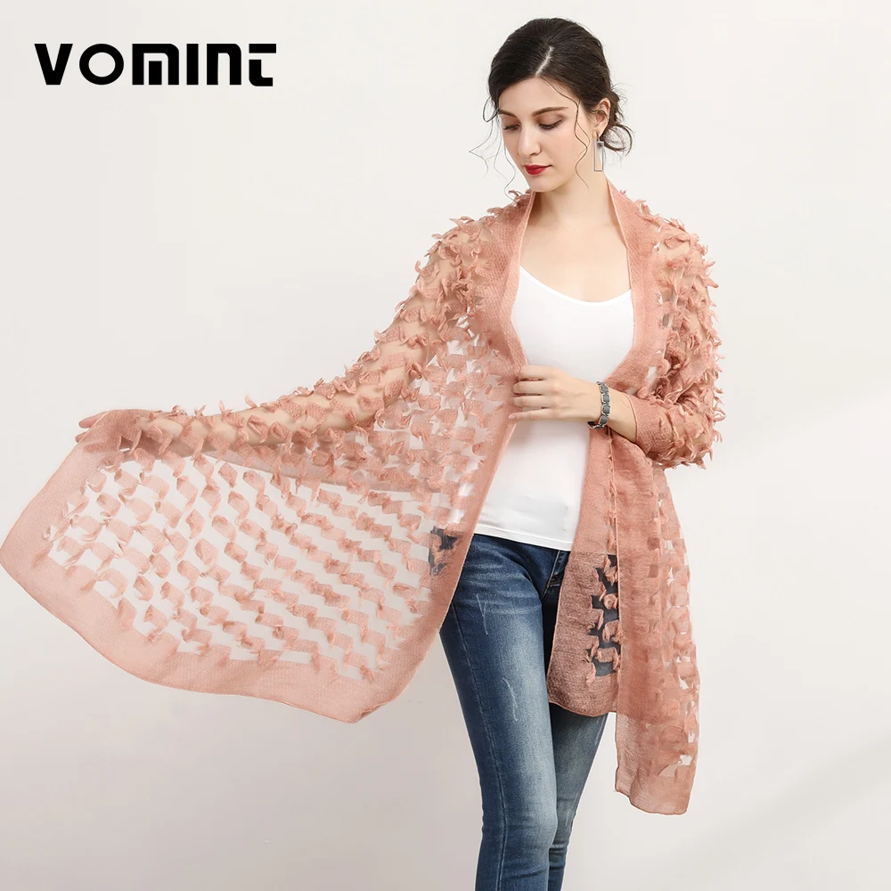 VOMINT 2019 женский шарф специальный дизайн Зимний цветочный палантины женские