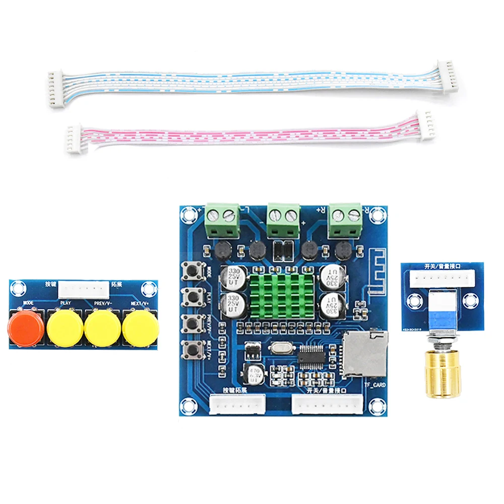Bluetooth Digital Power Amplifier Board Dual Channel 2*15W DC 12-24V Support TF Card Wireless Bluetooth DIY Audio Amplifiers Kit
Bluetooth Digital Power Amplifier Board Dual Channel 2*15W DC 12-24V Support TF Card Wireless Bluetooth DIY Audio Amplifiers Kit