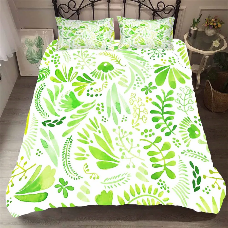 A Bedding Set 3D Printed Duvet Cover Bed Set Tropical Green Plant Home Textiles for Adults Bedclothes with Pillowcase #RDZW07
A Bedding Set 3D Printed Duvet Cover Bed Set Tropical Green Plant Home Textiles for Adults Bedclothes with Pillowcase #RDZW07