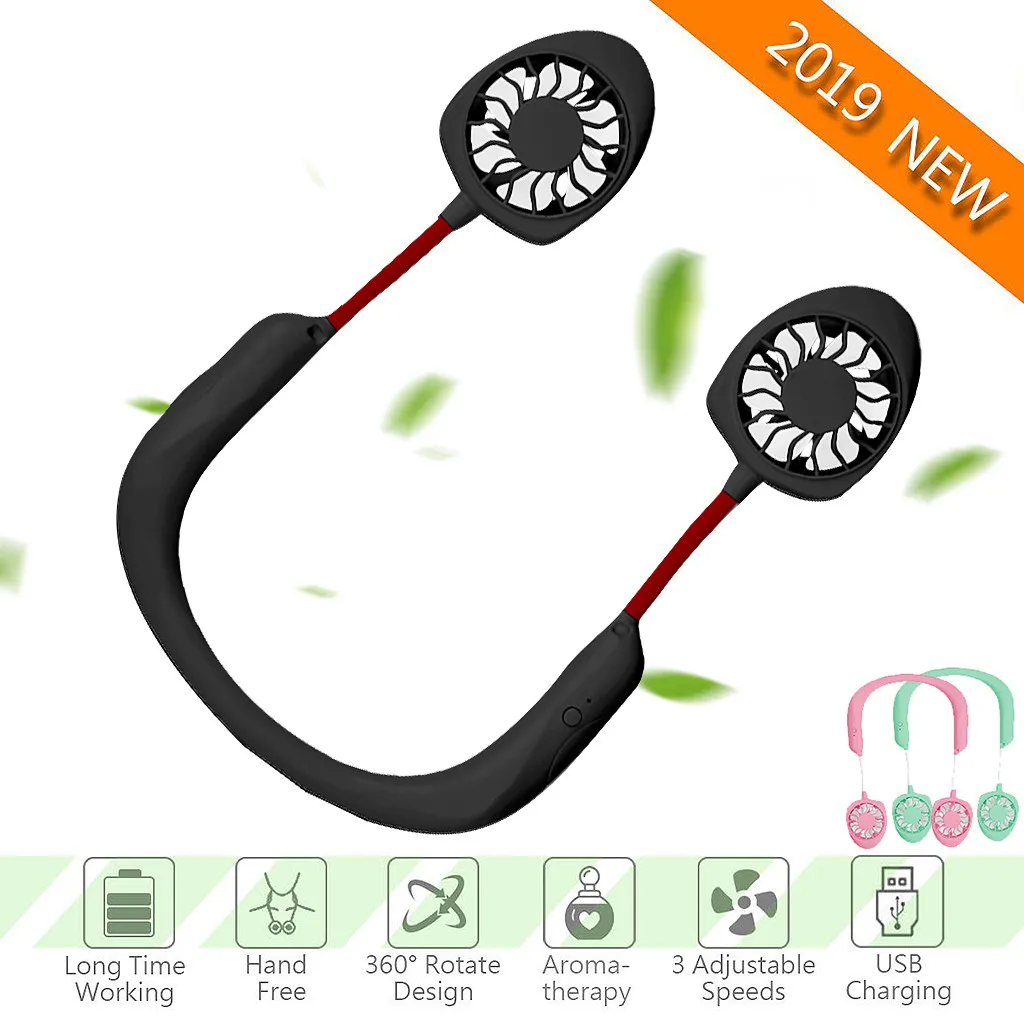 2019 NEW Portable USB Rechargeable Neckband Lazy Neck Hanging Style Dual Cooling Fan Purchasing
2019 NEW Portable USB Rechargeable Neckband Lazy Neck Hanging Style Dual Cooling Fan Purchasing