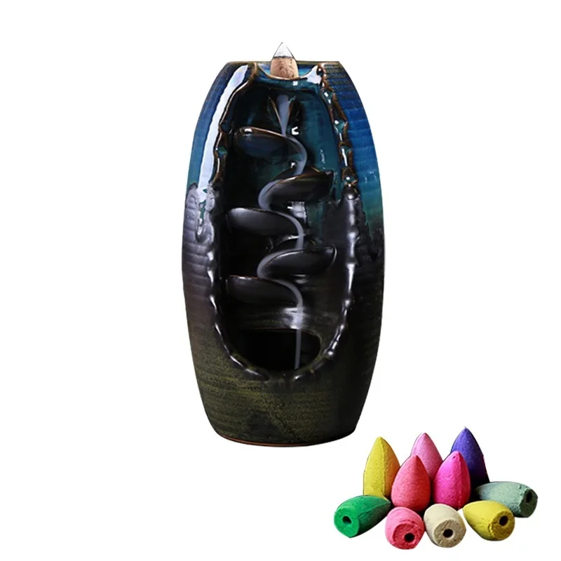 Aromatic Home Office Incense Creative Free Gift 10Pcs Incense Cones Backflow Incense Burner Ceramic Aromatherapy Furnace Smell
Aromatic Home Office Incense Creative Free Gift 10Pcs Incense Cones Backflow Incense Burner Ceramic Aromatherapy Furnace Smell