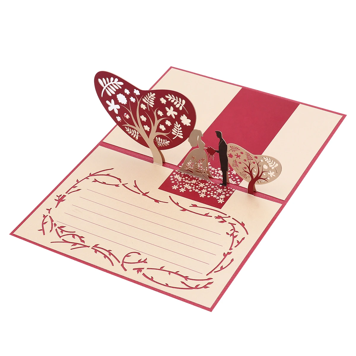 UNOMOR 3D Pop Up Postcard Birthday Laser Cut Cards Heart Bride And Bridegroom Greeting Cards Marriage Invitation Gift Cards A20
UNOMOR 3D Pop Up Postcard Birthday Laser Cut Cards Heart Bride And Bridegroom Greeting Cards Marriage Invitation Gift Cards A20