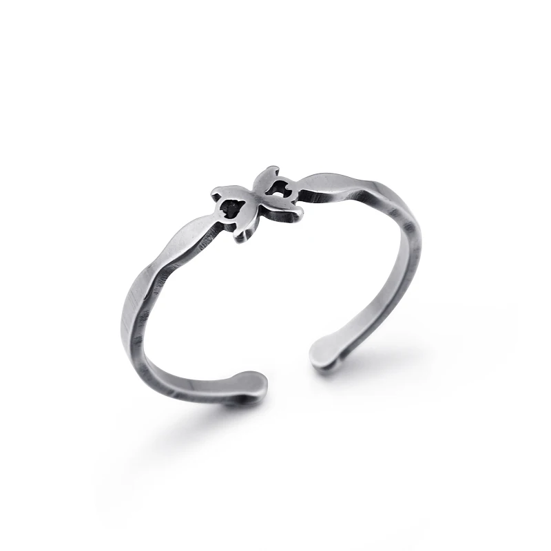 1PC Unique Butterfly Stainless Steel Opening Ring Women Chic Steel Color Smooth Finger Ring Simple Thin Anel Anillo Jewelry R106
1PC Unique Butterfly Stainless Steel Opening Ring Women Chic Steel Color Smooth Finger Ring Simple Thin Anel Anillo Jewelry R106