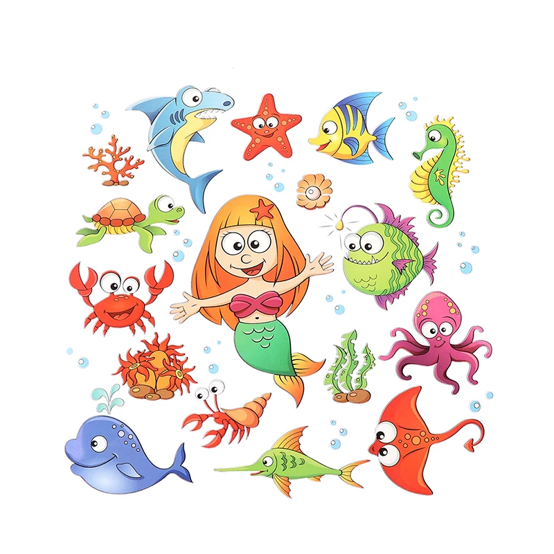 MENGXIANG Patches Mermaid Seabed Animals Clothing Deco Diy Accessory Heat Transfer New Design Badges Washable Iron-On Transfer
MENGXIANG Patches Mermaid Seabed Animals Clothing Deco Diy Accessory Heat Transfer New Design Badges Washable Iron-On Transfer