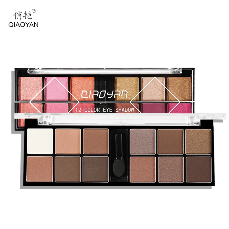 QiaoYan 12 Colors Pro Prismatic Eye Shadow Shimmer Glitter Eyeshadow Nude Palette Metallic Powder Matte Pigment Red Smoky Cosmet
QiaoYan 12 Colors Pro Prismatic Eye Shadow Shimmer Glitter Eyeshadow Nude Palette Metallic Powder Matte Pigment Red Smoky Cosmet