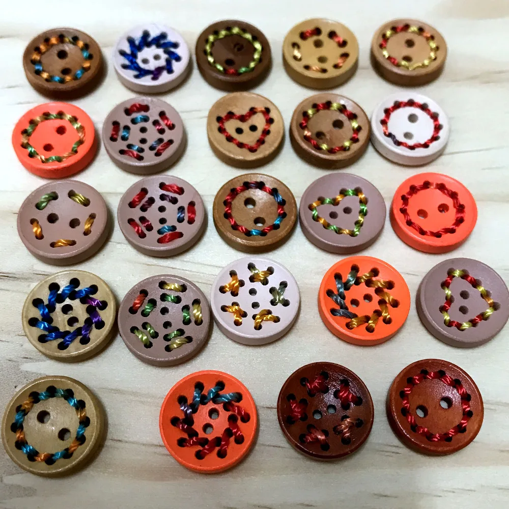 New 30Pcs 15MM 2 Hole Random Mixed Natural Wooden Button Unique Weaven Button Handmade Buttons For Craft Sewing DIY Home Textile 
New 30Pcs 15MM 2 Hole Random Mixed Natural Wooden Button Unique Weaven Button Handmade Buttons For Craft Sewing DIY Home Textile