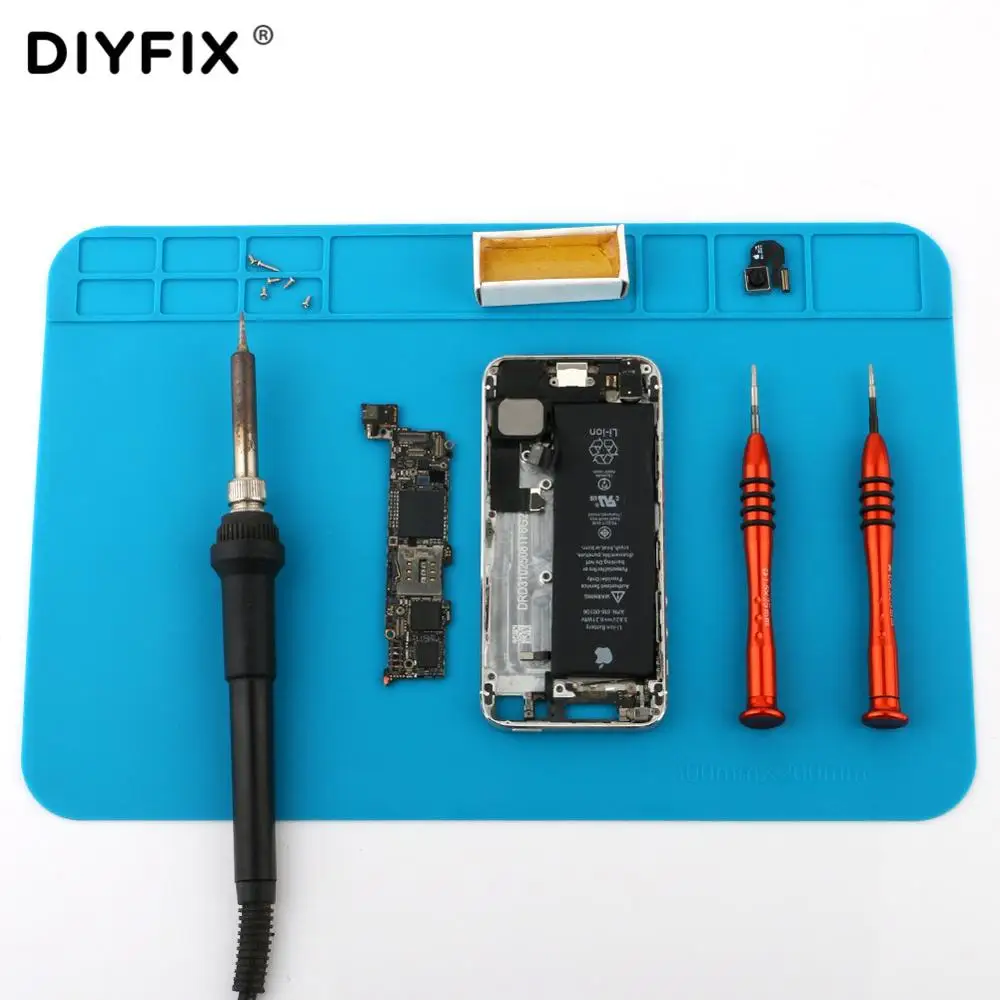 Heat Insulation Silicone Work Pad Desk Mat Maintenance Platform for BGA Soldering Repair Station Welding Tools Accessories
Heat Insulation Silicone Work Pad Desk Mat Maintenance Platform for BGA Soldering Repair Station Welding Tools Accessories