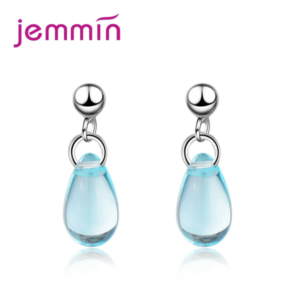 JEMMIN Brand Bridal Wedding Engagement Drop Pendant Earrings 925 Sterling Silver Crystal Jewelry Accessories New Fashion Simple
JEMMIN Brand Bridal Wedding Engagement Drop Pendant Earrings 925 Sterling Silver Crystal Jewelry Accessories New Fashion Simple