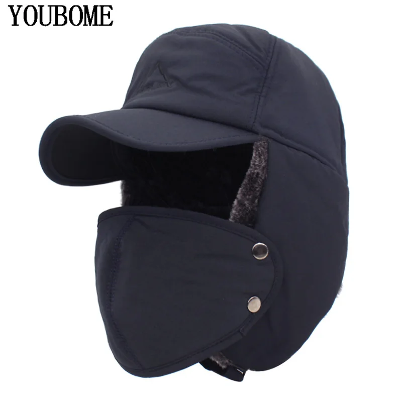 YOUBOME Winter Bomber Hats For Men Warm Earflap Women Russian Thermal Trooper Solid Sports Snow Ski Male Winter Hat Baseball Cap
YOUBOME Winter Bomber Hats For Men Warm Earflap Women Russian Thermal Trooper Solid Sports Snow Ski Male Winter Hat Baseball Cap