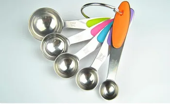 50sets/lot, 5pcs Stainless Steel Measuring Spoon Silicone Handle Measuring Cup Scoop for Liquid Powder Cake Tools
50sets/lot, 5pcs Stainless Steel Measuring Spoon Silicone Handle Measuring Cup Scoop for Liquid Powder Cake Tools