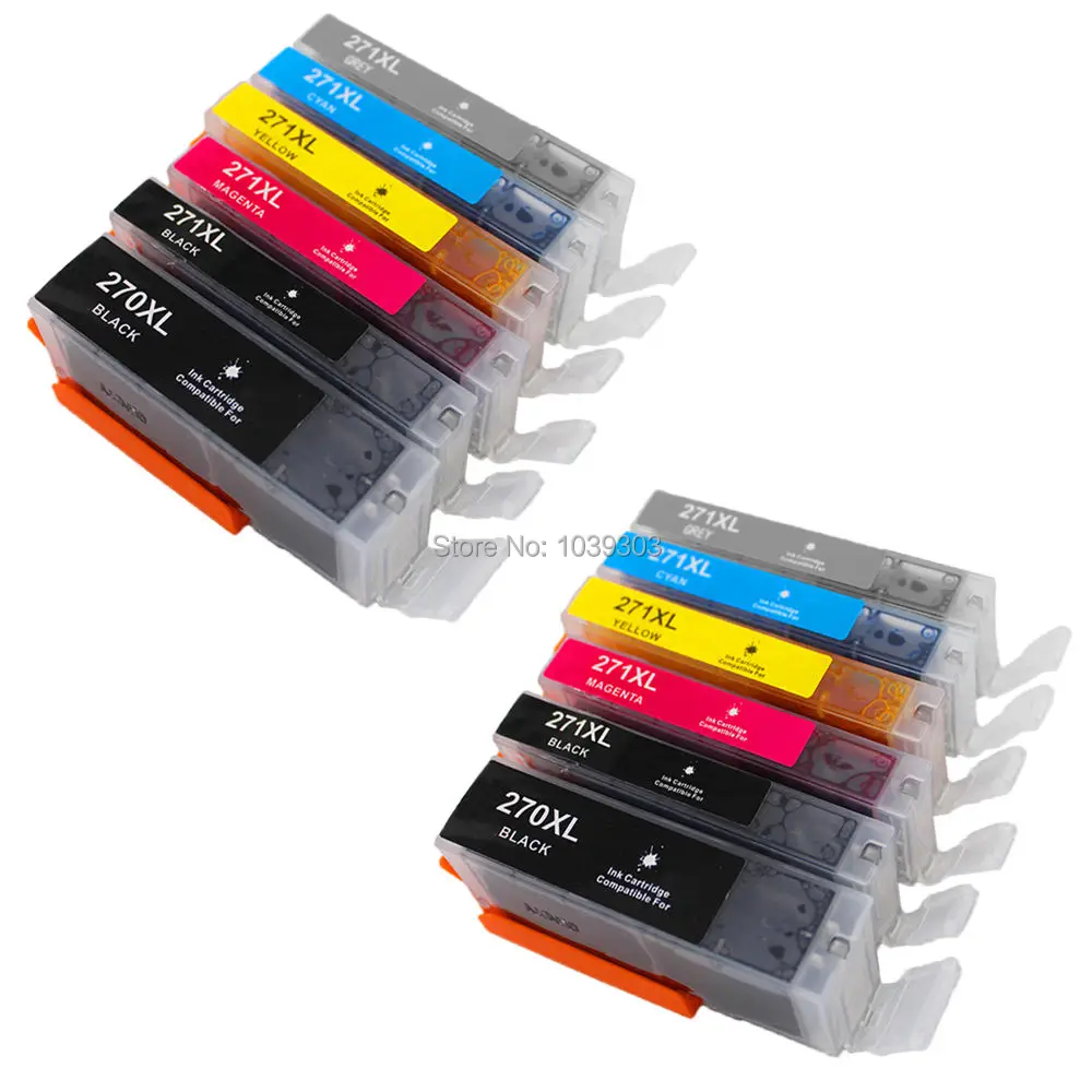 12PK Compatible Ink Cartridge for Canon PGI-270XL CLI-271XL PIXMA MG5720 MG5721 MG5722 MG6820 MG6821 MG6822 MG7720 Printer
12PK Compatible Ink Cartridge for Canon PGI-270XL CLI-271XL PIXMA MG5720 MG5721 MG5722 MG6820 MG6821 MG6822 MG7720 Printer