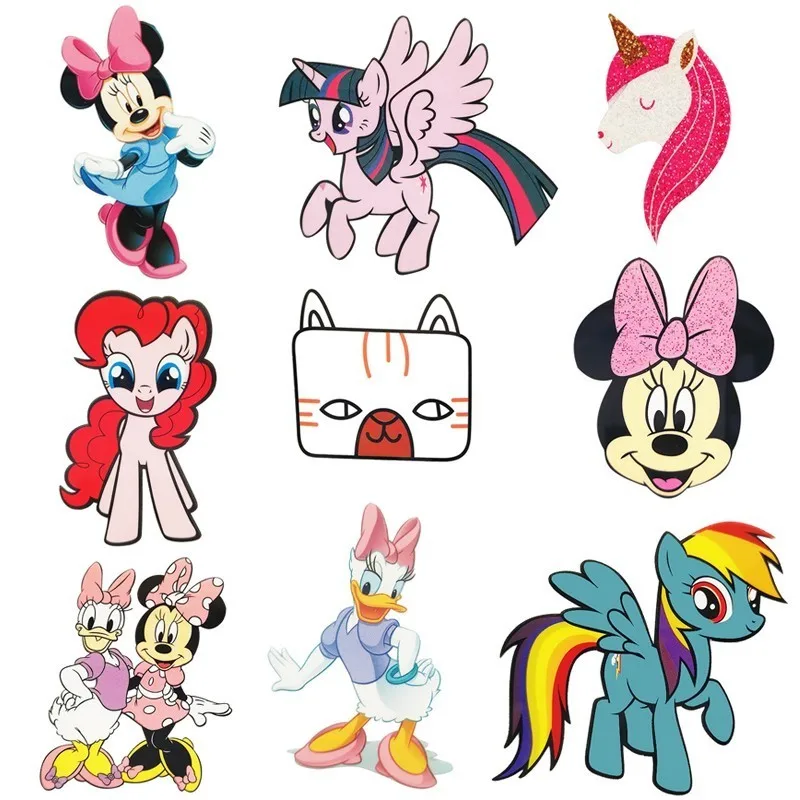 Cartoon Rainbow Unicorn Iron On Transfers For Clothes Mickey Mouse Patch Thermal Heat Transfer Vinyl Sticker DIY Print Appliques
Cartoon Rainbow Unicorn Iron On Transfers For Clothes Mickey Mouse Patch Thermal Heat Transfer Vinyl Sticker DIY Print Appliques