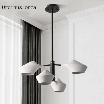 Nordic modern simple black and white LED chandelier living room restaurant post-modern creative personality iron pendant lamp
Nordic modern simple black and white LED chandelier living room restaurant post-modern creative personality iron pendant lamp
