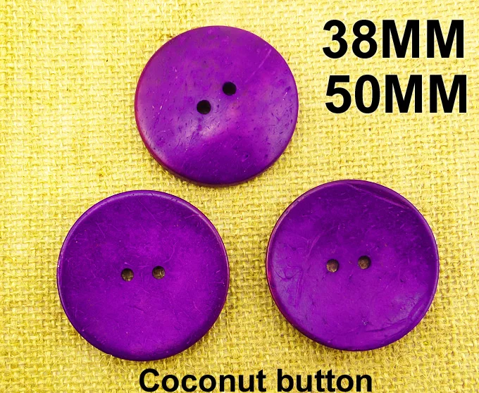 10PCS 38MM/50MM Purple COCONUT button decoration round accessory sewing clothes boots coat brand buttons ccb-071
10PCS 38MM/50MM Purple COCONUT button decoration round accessory sewing clothes boots coat brand buttons ccb-071