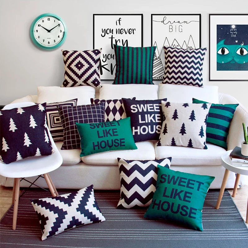 New Nordic Black Green Linen Cushion Cover Geometric Christmas Tree Plaid Chevron Cushion Cover Sweet Like House Quote Decor 18"
New Nordic Black Green Linen Cushion Cover Geometric Christmas Tree Plaid Chevron Cushion Cover Sweet Like House Quote Decor 18"