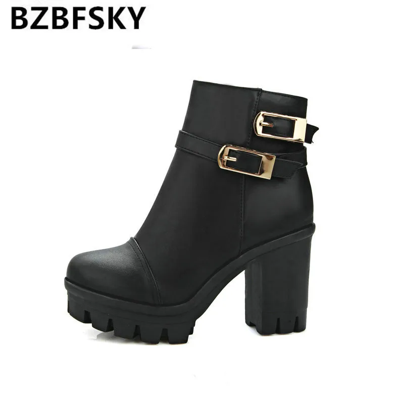 BZBFSKY Women's Ankle Boots Platform Thick High Heels Ladies Boots Winter Woman Shoes white gray Black Plus Size43
BZBFSKY Women's Ankle Boots Platform Thick High Heels Ladies Boots Winter Woman Shoes white gray Black Plus Size43