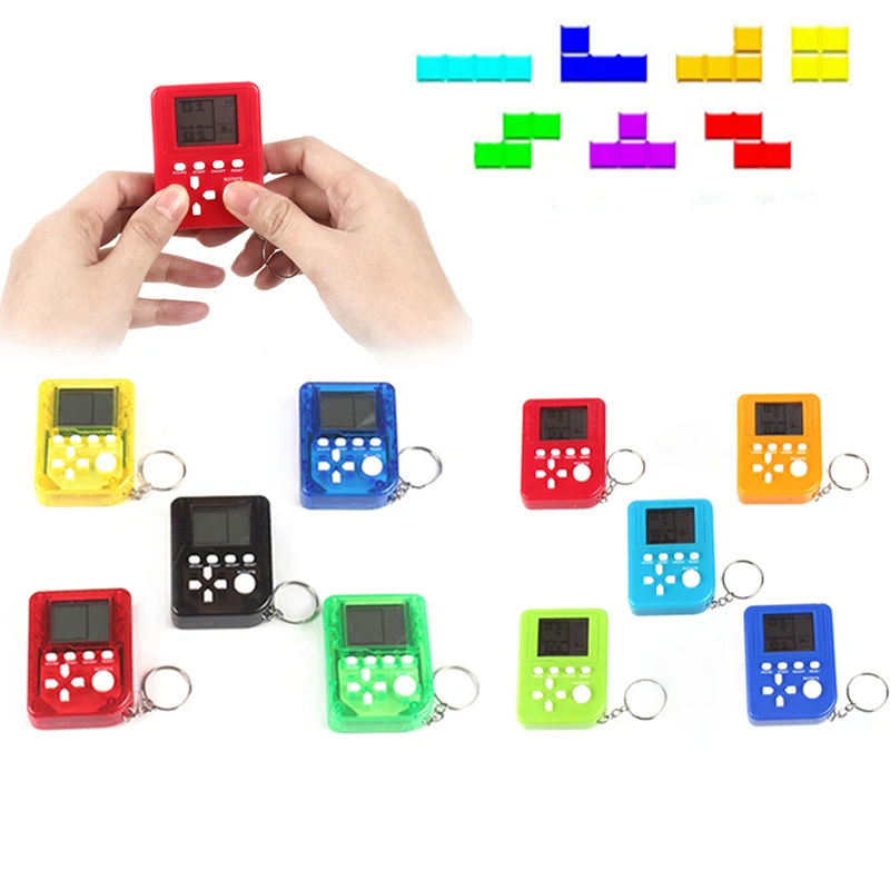 Portable Keychain Mini Electronic Pets Game Machine Tetris Brick Game Keychain Anti-stress Children Educational Electronic Toys
Portable Keychain Mini Electronic Pets Game Machine Tetris Brick Game Keychain Anti-stress Children Educational Electronic Toys