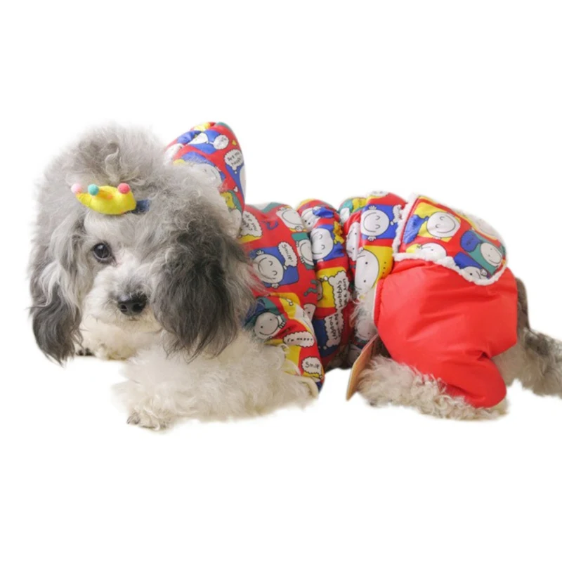 Pet Warm Down Jacket Four-Legs Cotton Padded Clothes Thickened Cashmere Coat Lamb Velvet Smiley Face Lovely Dog Clothes
Pet Warm Down Jacket Four-Legs Cotton Padded Clothes Thickened Cashmere Coat Lamb Velvet Smiley Face Lovely Dog Clothes